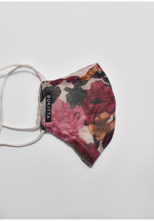 Golden Hour-Face Mask-Printed Crinkled Chiffon