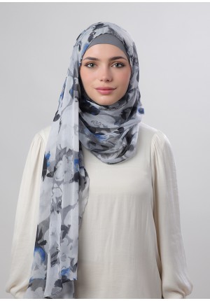 Monoflower-Vogue-Printed Plus Crinkled Chiffon