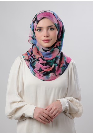 Eden Garden-Voila!-Printed Crinkled Chiffon