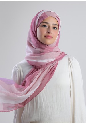 Milkshake-Free Style with Xinner-Printed Plus Crinkled Chiffon