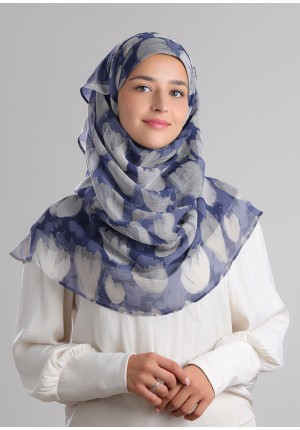 Tulip Mist-Voila!Maxi-Printed Plus Crinkled Chiffon